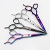 6.0-Inch Multicolor Hairdressing Scissor Set: Straight & Tooth Scissors
