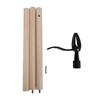 Stand Up Weed Puller Tool with Wood Long Handle Garden Hand Weeding Tool Aluminum Alloy Claw