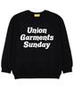 UNION GARMENTS Sunday Garments Terry Oversized Sweatshirt Black