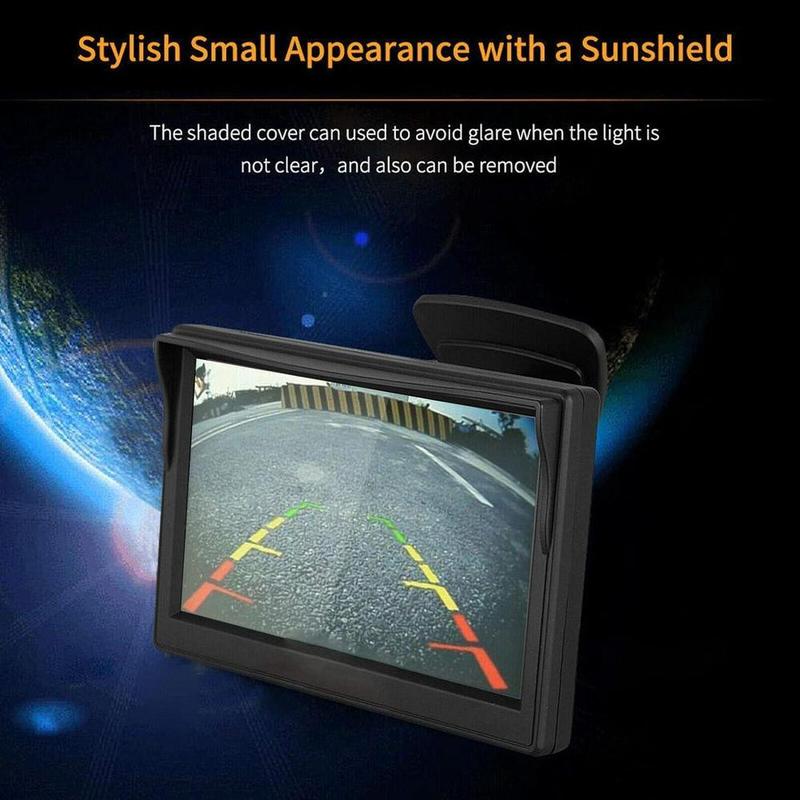 5" WiFi Wireless Backup Camera Kit 5 Inch TFT LCD Monitor 360° Rear View Camera IP68 Waterproof for 12V Car SUV Truck Caravan
