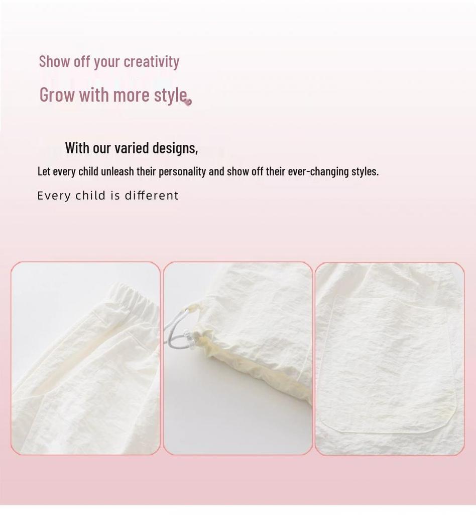 Summer 2026 Girls' Quick-Dry Mosquito-Repellent Casual Pants