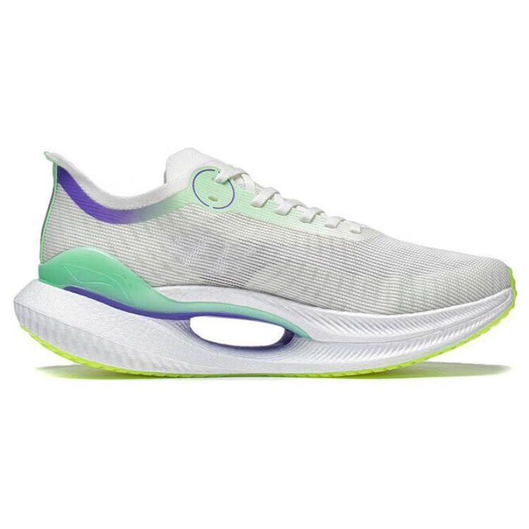 Чоловічі кросівки Li Ning Absolute Shadow 2 Essential Comfortable Minimalist Shock Absorption Non-Slip Low-Top Running Shoes White Green ARRT005-1