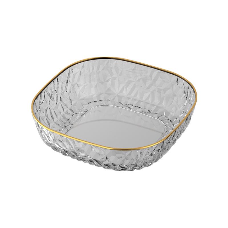 Luxury Diamond-Inspired Fruit & Snack Plate for Living Room Coffee Table