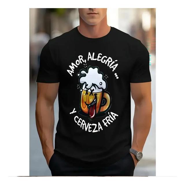 Amor Alegria Y Cerveza Fria Unisex Tee L