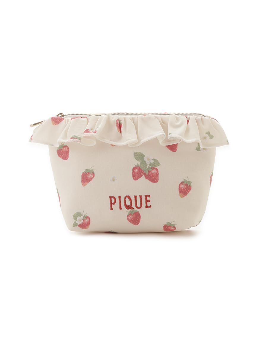

Strawberry Pattern Frill Tissue Pouch PWGB251681 OWHT [Gelato Pique]