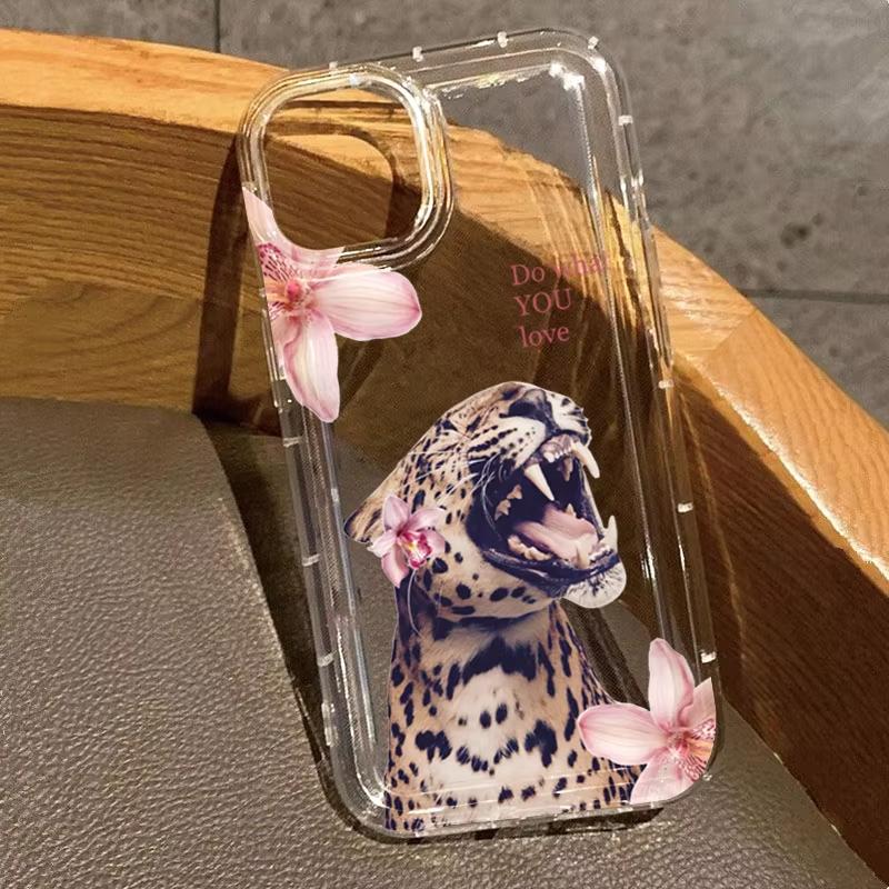 Fashion Leopard Print Soft Phone Case For iPhone 17 Pro Max Case 17 Air 16 15 14 13 12 Mini 7 8 Plus 16E Creative Clear Cover