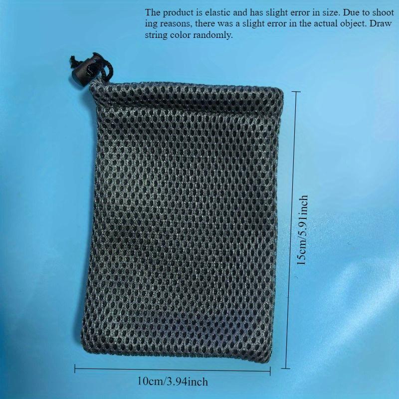 Nylon Mesh Pouch with Drawstring Closure - Durable, Lightweight Bag for Jewelry, Earphones, Accessory Storage, Jewelry Organizer