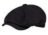 Sproutsy Linen Newsboy Hat/Cap for Men and Women, Unisex (Black)