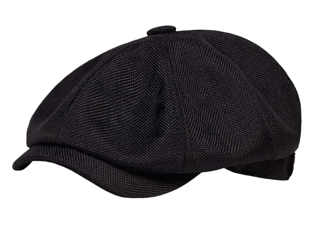 Sproutsy Linen Newsboy Hat/Cap for Men and Women, Unisex (Black)
