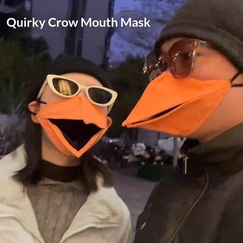 1/2 Peças Máscara Animal Móvel Criativa Respirável Bico de Pato 3D Máscara Facial e Óculos com Armação Amarela Respirável Conjunto Divertido para Festa Presente