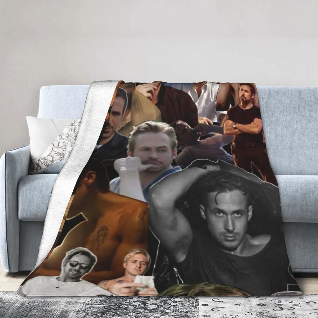 Rafe Cameron Collage Plush Flannel Throw Blanket for Couch Bed  Soft Warm Bedspread Design Quality Gift for Boys Girls