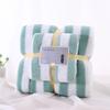 Ensemble de serviettes de bain épaissies pour mère et enfant serviette absorbante serviette de bain pour adulte rayure large cationique haute densité polaire corail