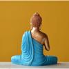 New Sitting Buddha Statue for Home & Office Decor, Marble Dust Idol Statue of Resin 15 Inch