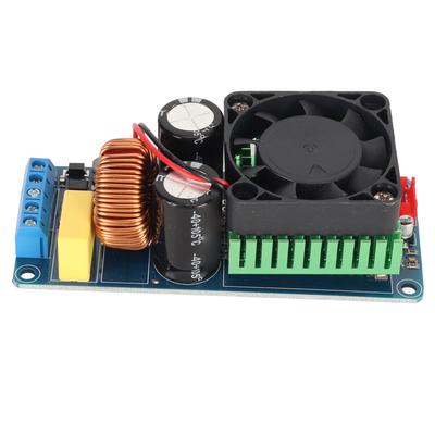 IRS2092S Power Amplifier Board 500W Mono Channel D HiFi Power Amp Board with Cooling Fan for DIY Sound System