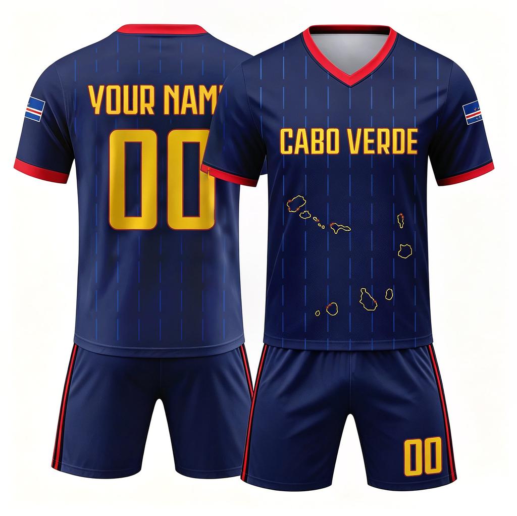 Customizable Team Jersey and Shorts Set Breathable Quick Dry Athletic Uniform for Sports Training and Matches