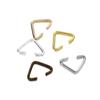 100pcs 6x9mm Iron Triangle Clasps Buckle Loops Connectors Clasps Hooks for DIY Bracelet NecklaceJewelry Making Accessories