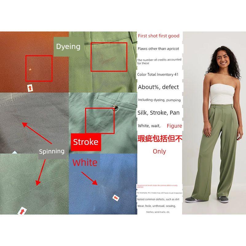 Foreign Trade Original Order NA-K * D Pleat Lightweight Stretch High Waist Suit Pants Drape Loose Casual Wide Leg Pants 1461c2