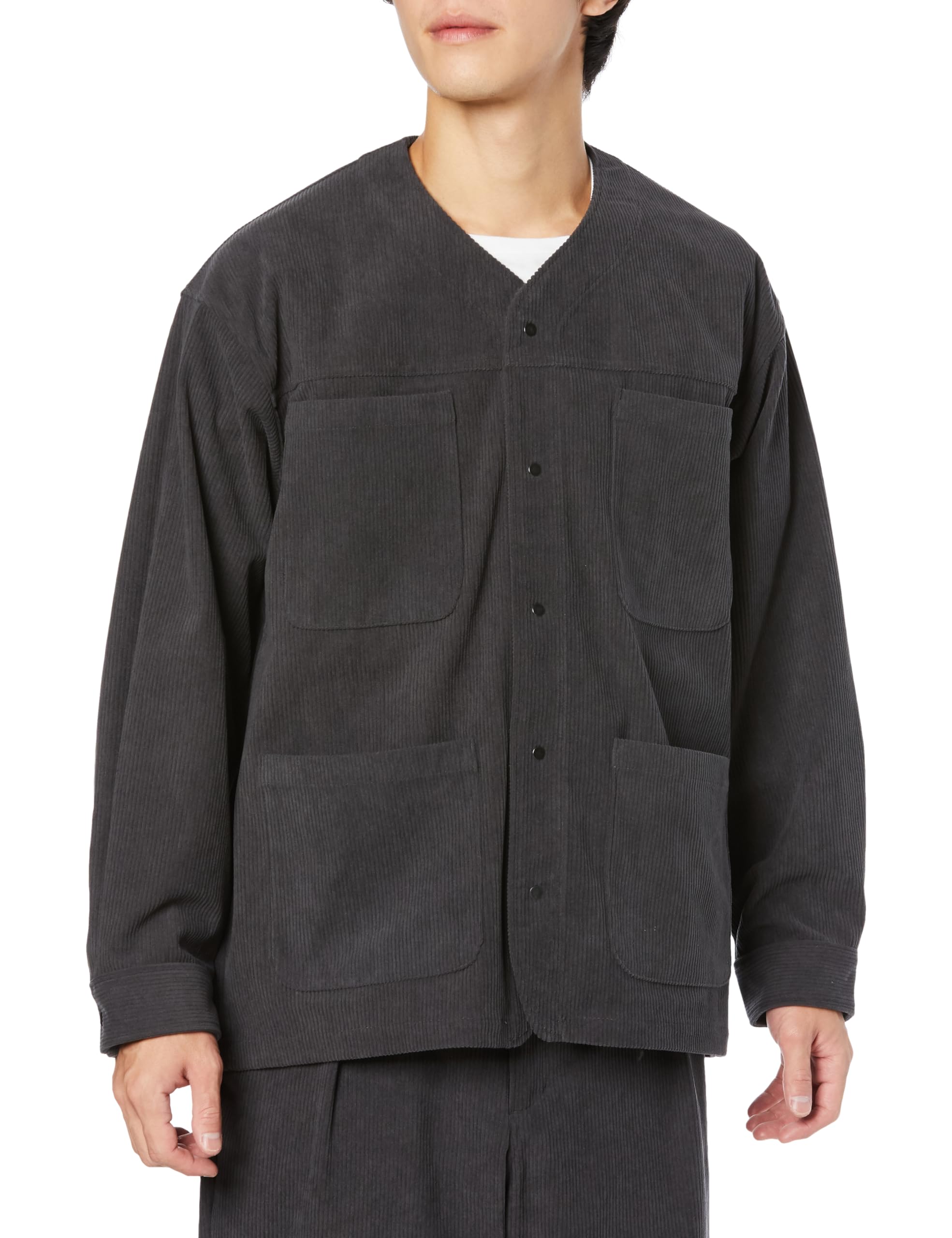 

Mizuno Outdoor Стрейч Вельветовый Комбинезон без воротника Размер Угольный Размер S Мужская Куртка, B2MEA531, Серый,