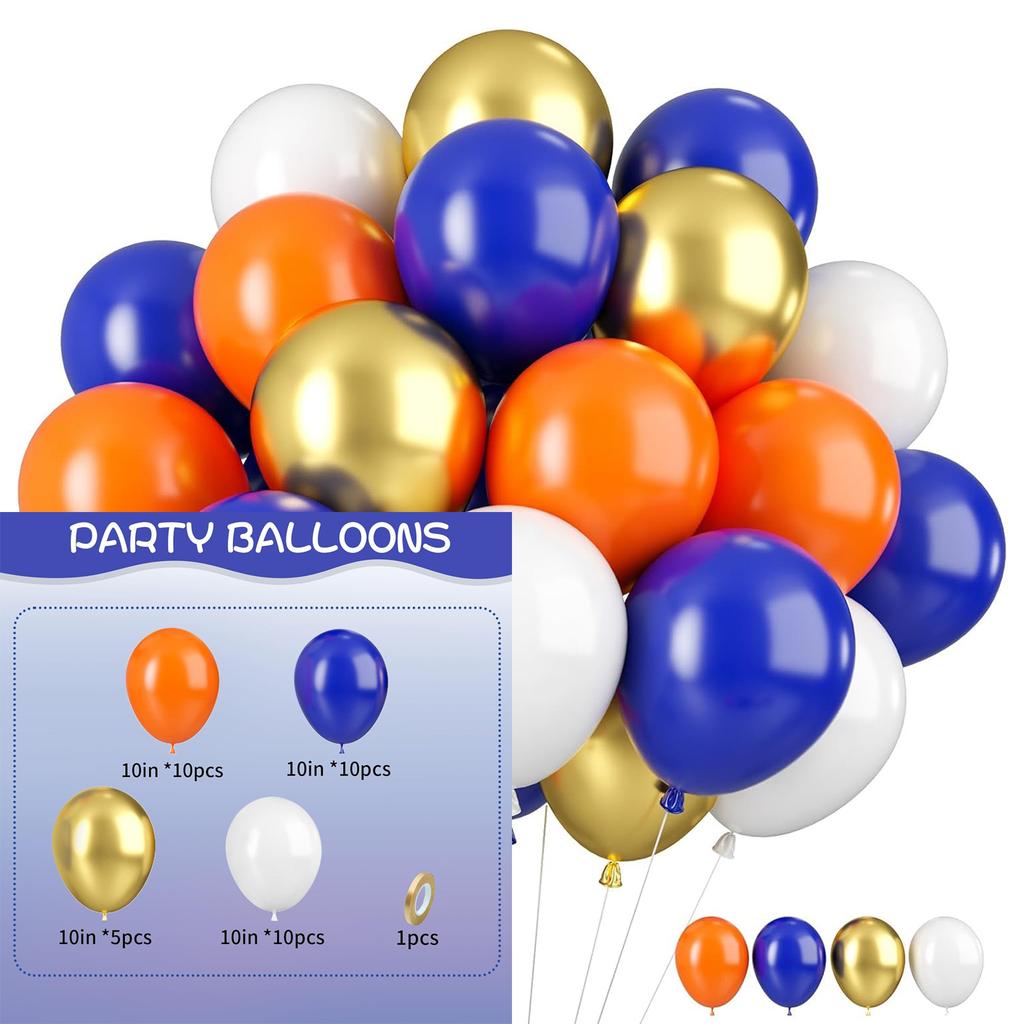 10inch-35pcs blue green purple and pink latex balloon set with confetti, suitable for weddings, birthdays, popular parties