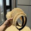 Raffia straw visor hat for women, summer outdoor sun protection hat, new fashionable versatile beach sun hat, trendy