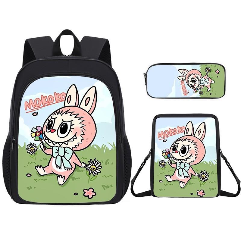 Student Cartoon Schoolbag Cute Children S Backpack Large Capacity Backpack pencil bag