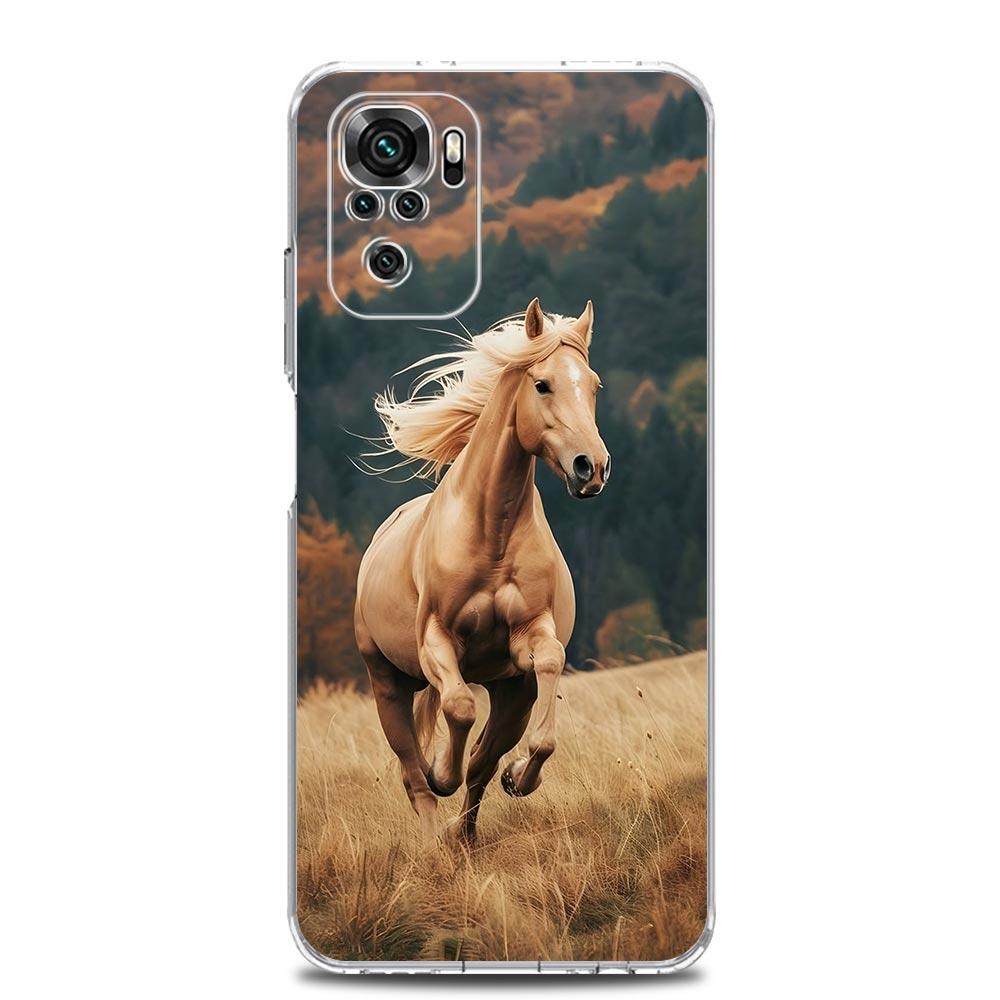 Phone Case For Xiaomi Redmi Note 15 14 13 12 4G 10 11 Pro Plus 5G 14C 13C 12C 10C Cover Beautiful Elegant Brown Horses