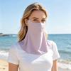 Sun Protection Guard Quick-Drying Fabric Ice Silk Face Guard with Breathable Mesh Cooling Fabric Full Coverage Extended Neck Gaiter Face Guard