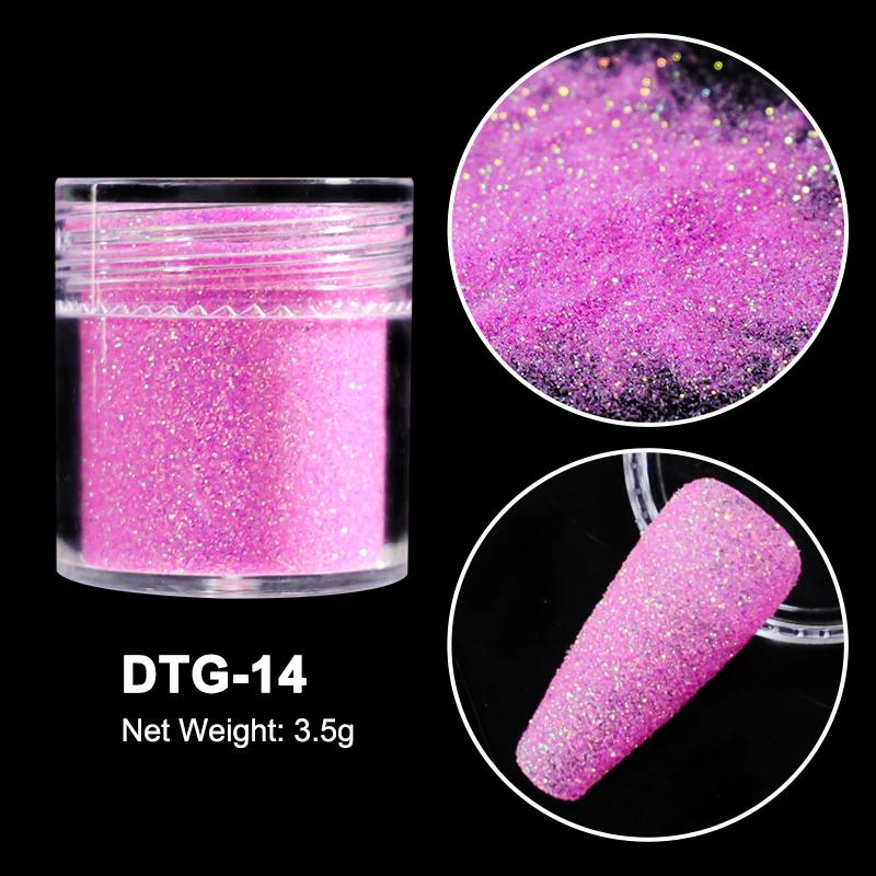 3,5g Paillettes Iridescentes Sucre pour Ongles Coloré Candy Coat Poudre Pigment Pour Manucure Effet Sucre Poussière Brillante Décorations Nail Art
