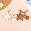  Pu Leather Star Keychain Five-Pointed Star Keyring Pendant Women Bag Charms Versatile Handbag Hanging Decoration