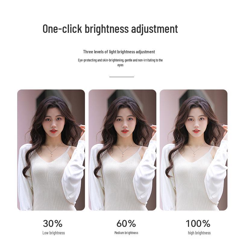 Luce di riempimento selfie ricaricabile RK12 a clip per live streaming e fotografia