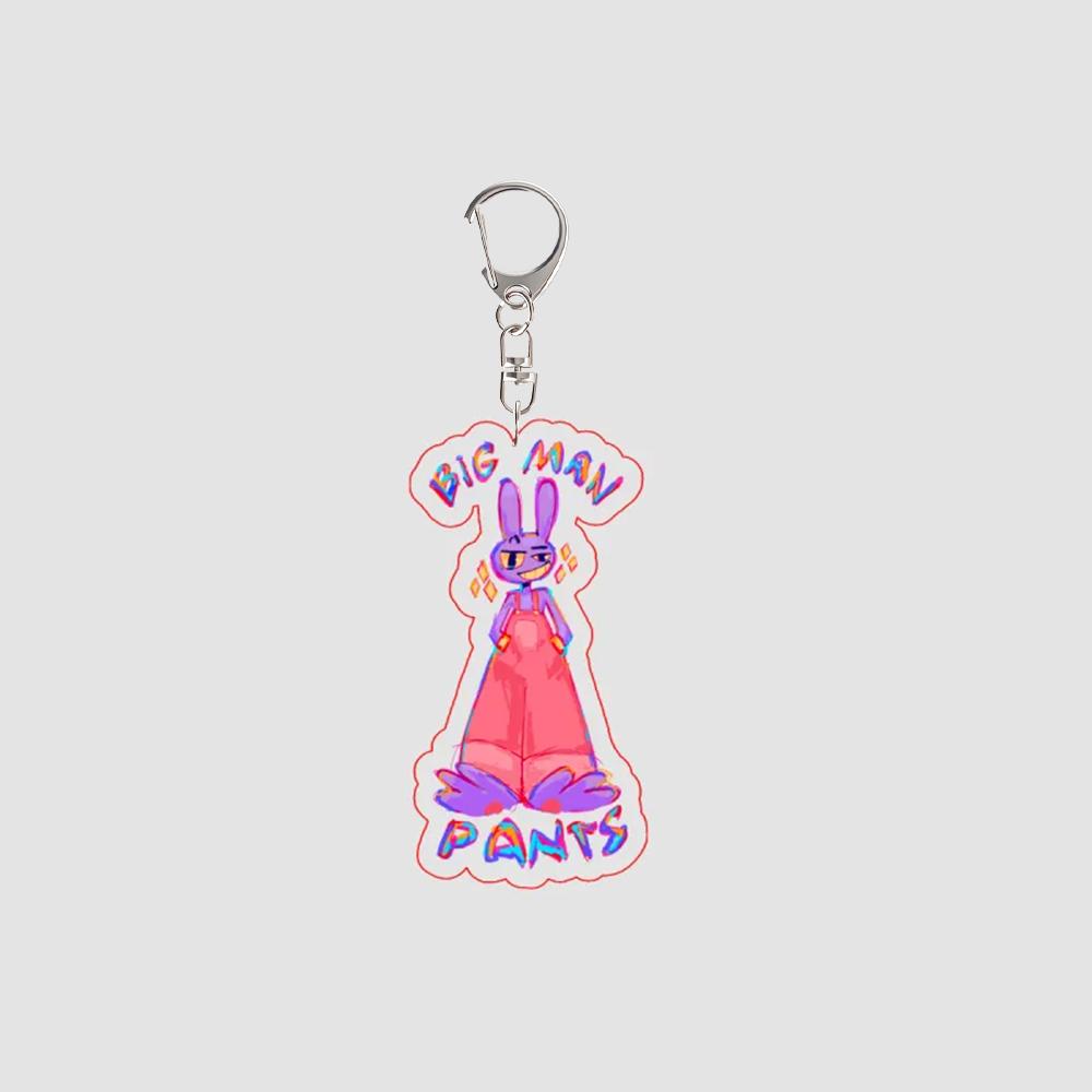 

For TADC Pomni Jax Ragatha Gangle Zooble Kinger Anime Peripheral Acrylic KeyChain Exquisite Backpack Pendant Festival Gift