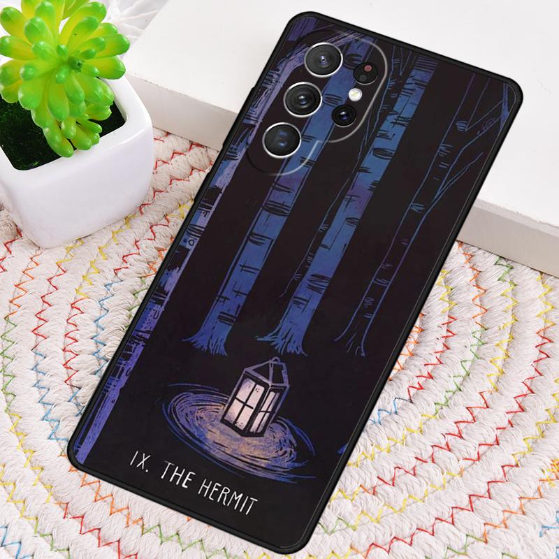 Tarot Card The Hermit TPU Phone Case For Samsung Galaxy note 10 pro S26 S25 S24 S23 S22 Ultra Plus S21 FE S20 Shockproof Cover