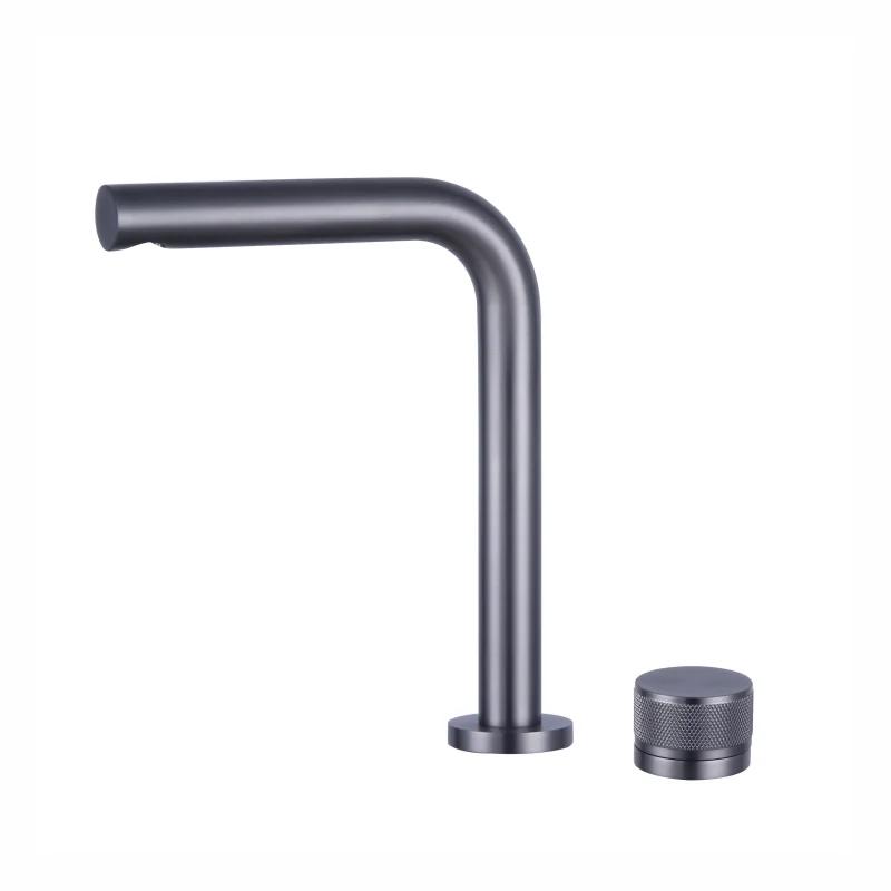 Separate bathroom faucet, basin height and width basin faucet mixer tap single handle rotary control cold and hot basin faucet