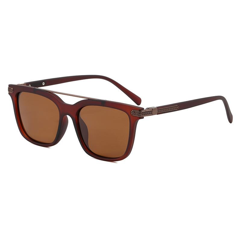 Xiaomi Men Women Square Polarized Sunglasses UV400 Double Bridge Retro Shades Metal Decor Temple for Driving Fishing Travel Outdoor 868