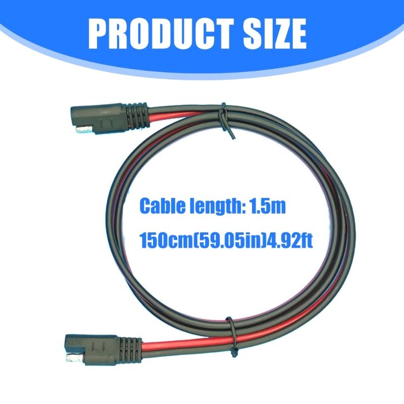 Universal SAE to SAE Solar Charging Cable for Electric Vehicles High Efficiency Charging for Solar Panel Battrey