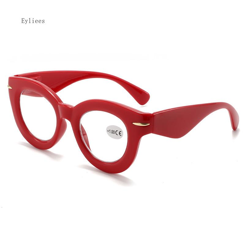 Women's Cat Eye Reading Glasses Retro Anti Blue Light Presbyopic Eyeglasses Fashion Printing Hyperopia Diopter +1.5 Óculos