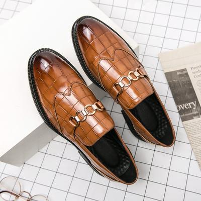 Mode Mode Créateur Homme Cuir Marque de Luxe Décontracté Formel Bureau Affaires Robe Mocassins Homme Mocassin Chaussures pour Homme