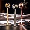 Stainless Steel Coffee Scoop Measuring Tablespoon Stand-up Coffee SpoonTamping 2 In 1 Kitchen Powder Measuring Scoop Coffee Tool