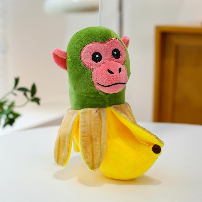 American Shanhaijing Monster Plush Toy Shark Wooden Stick Doll Pendant