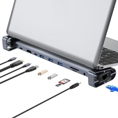 USB-C To HDMI 4K Adapter - BOOLING - 10 In 1 - Aluminum - 100W - Ethernet