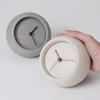Exposed Concrete Table Clock Minimalist Creative Desk Clock Silent Desktop Clocks Mini Storage Watch Luxury Home Decoration