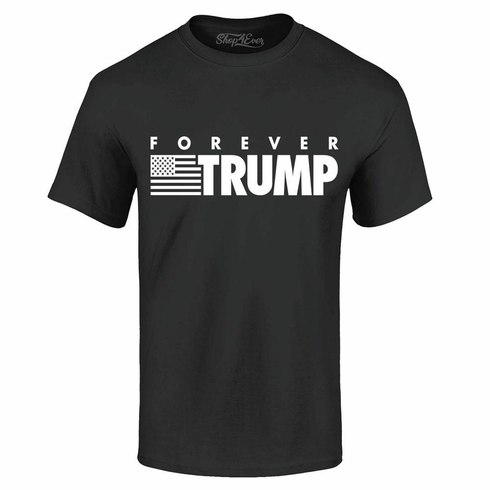 

Forever Trump T-shirt Re-Elect Trump 2024 Keep America Great Flag Tee Shirts M