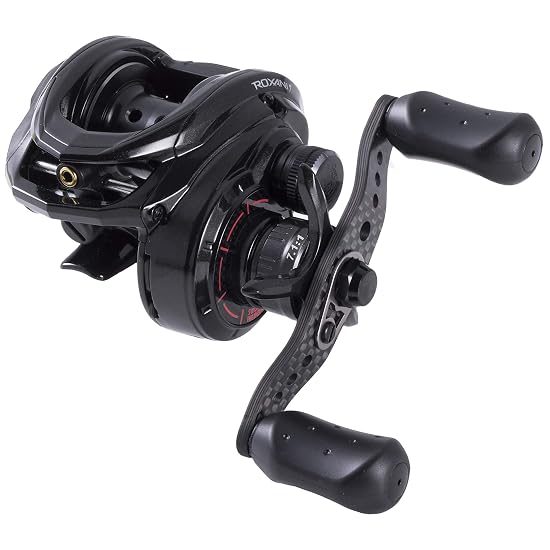 AbuGarcia ROXANI7-L Left Handle High Gear Baitcasting Reel Carbon Handle Saltwater Compatible