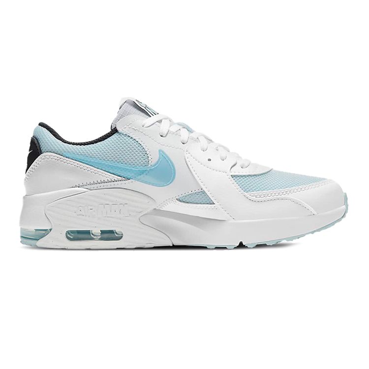 Nike Air Max Excee Power Up GS Glacier Blue Kids Sneakers White Black CW5834-400