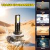2PCS Lamo Bulbs 12V For Polaris Ranger 400 700 500 570 Wireless LED White 6000K 15000LM 90W Car Front Light Bulbs