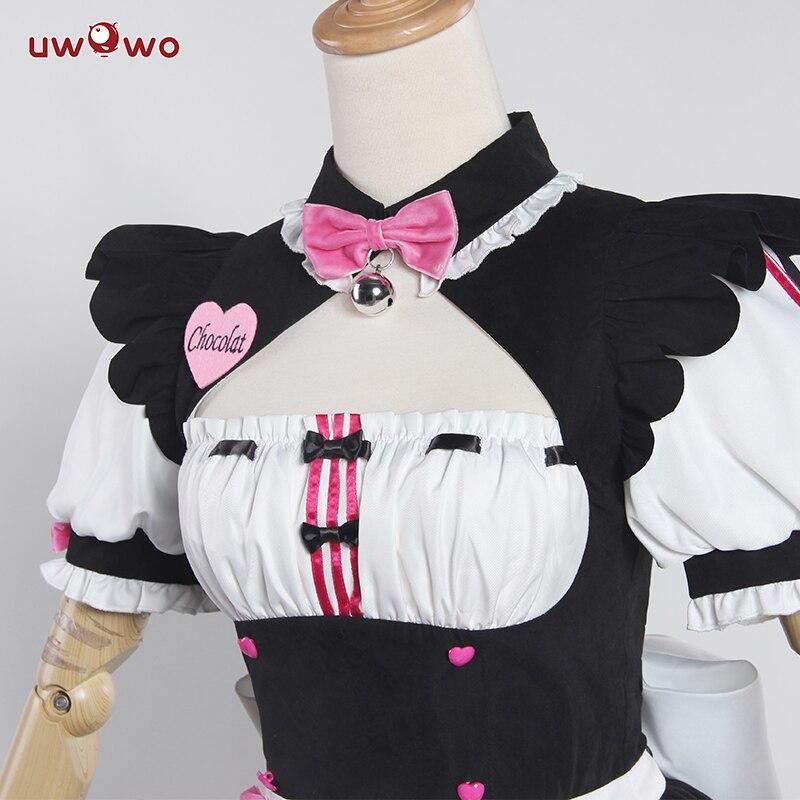 Uwowo Nekopara Cosplay Robe, Chat de Dessin animé Cosplay Fille avec Chocolat