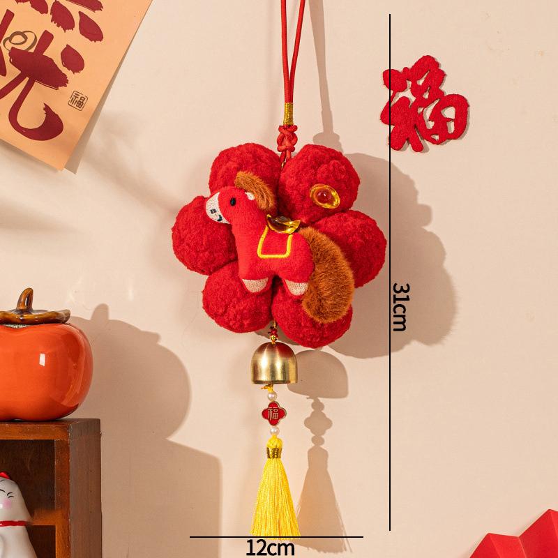 Horse Year Pendant With Tassel  Chinese New Year Hanging Decoration  Spring Festival Cute Horse Hanging Ornament