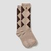 ARGYLE PATTERN SOCKS_BEIGE