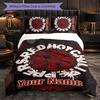 Red Hot Chili Peppers Customized Name Text Bedding Set, 1 Duvet Cover & 2 Pillowcases Personalized Bedroom Gift