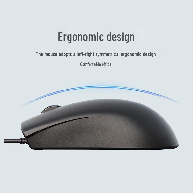 Lenovo KM210 Wired Full-Size Keyboard and Mouse Combo